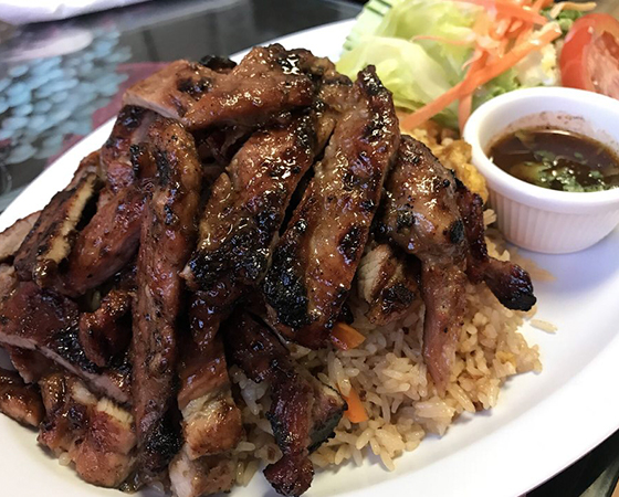 Image: Spicy BBQ Pork Dinner